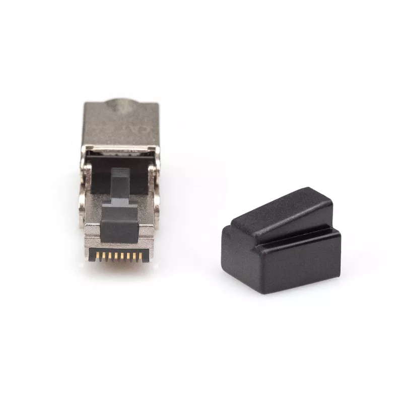 Digitus CAT 6A Field Termination Plug liekams STP ar putekļu vāciņu RJ-45 Sieviešu dzimte Sudrabs