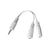 AUDIO SADALĪTĀJS 3,5MM/10CM BALTS CCA-415-0,1M GEMBIRD
