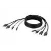 Belkin Secure KVM Combo kabelis - Video- / USB- / Audio-kabelis - TAA-Compliant - USB, Mini-Plug, HDMI (M)