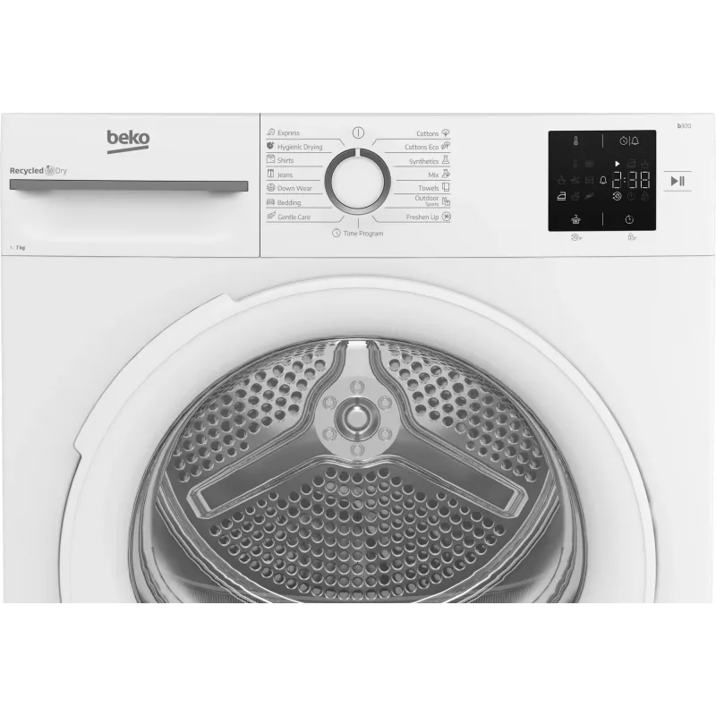 BEKO žāvētājs BM3T372E0W, 7 kg, energoefektivitātes klase E, dziļums 54,5 cm