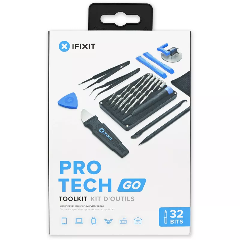 Remonta instrumentu komplekts iFixit Pro Tech GO IF145-783-1 elektronisko ierīču remontam, pārnēsājams komplekts