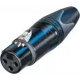 Neutrik XLR-ligzda, taisna, polu skaits: 3, melna, NC3FXX-BAG, 1 gab. (NC3FXX-BAG)