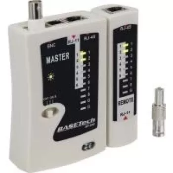 Basetech kabeļu testeris BT-200 BT-200 piemērots RJ-45, RJ-11, BNC