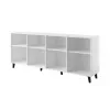Kumode Cama Meble ETNA 200x42x82 cm, matēti balta, skaidu plātne, 16 mm rāmis