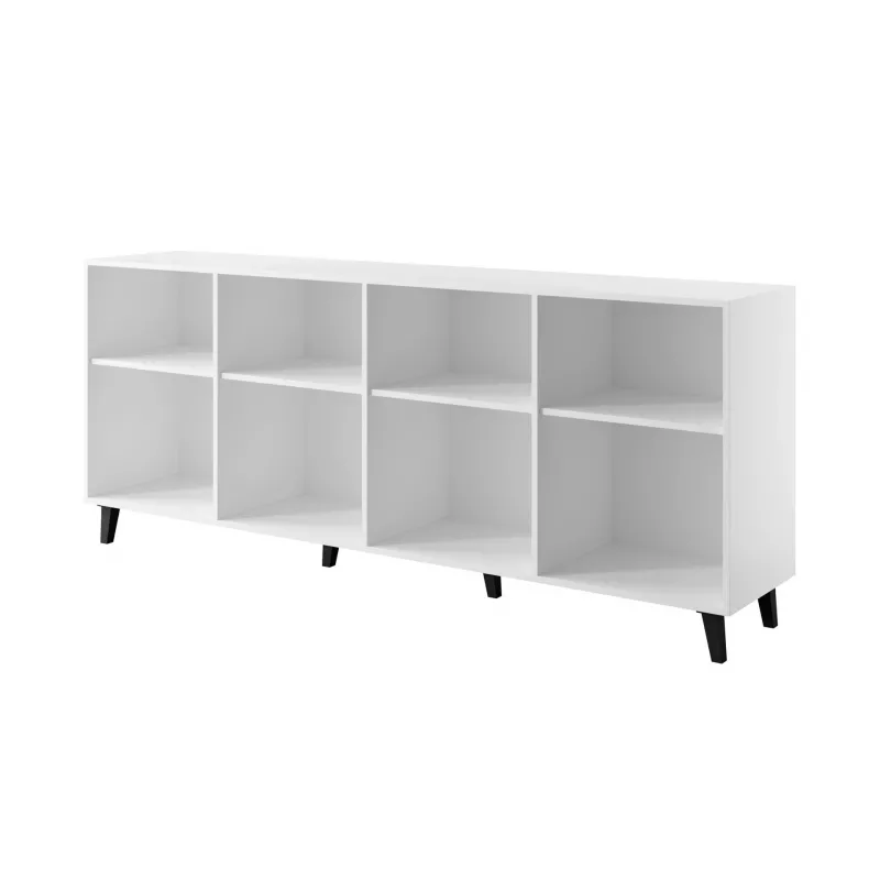 Kumode Cama Meble ETNA 200x42x82 cm, matēti balta, skaidu plātne, 16 mm rāmis