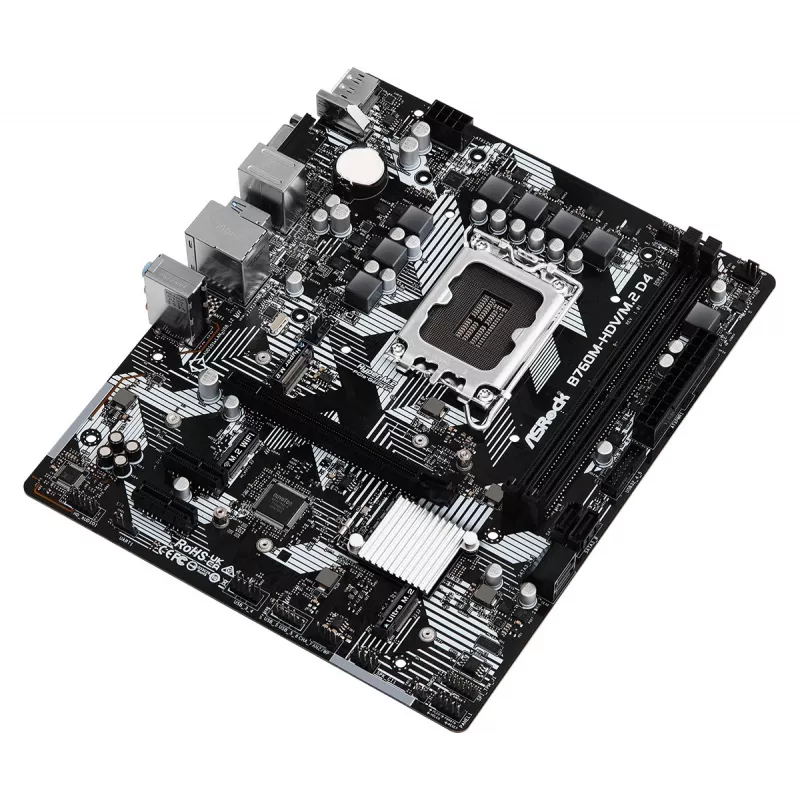 ASRock B760M-HDV/M.2 D4 DDR4 LGA 1700 Micro-ATX mātesplate