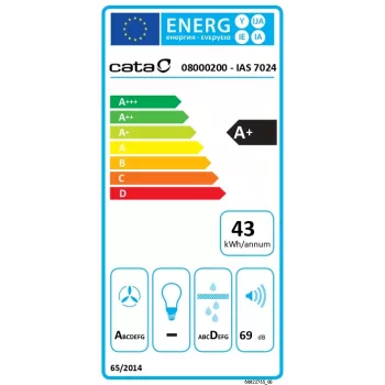 CATA ventilācijas plīts virsma | IAS 7024 | Indukcijas | Degļu/sildvirsmas zonu skaits 4 | Slīdnis | Melna | CATA | Plīts virsma ar tvaika nosūcēju | IAS 7024 | Indukcijas | 77 cm | Degļu/sildvirsmas zonu skaits
