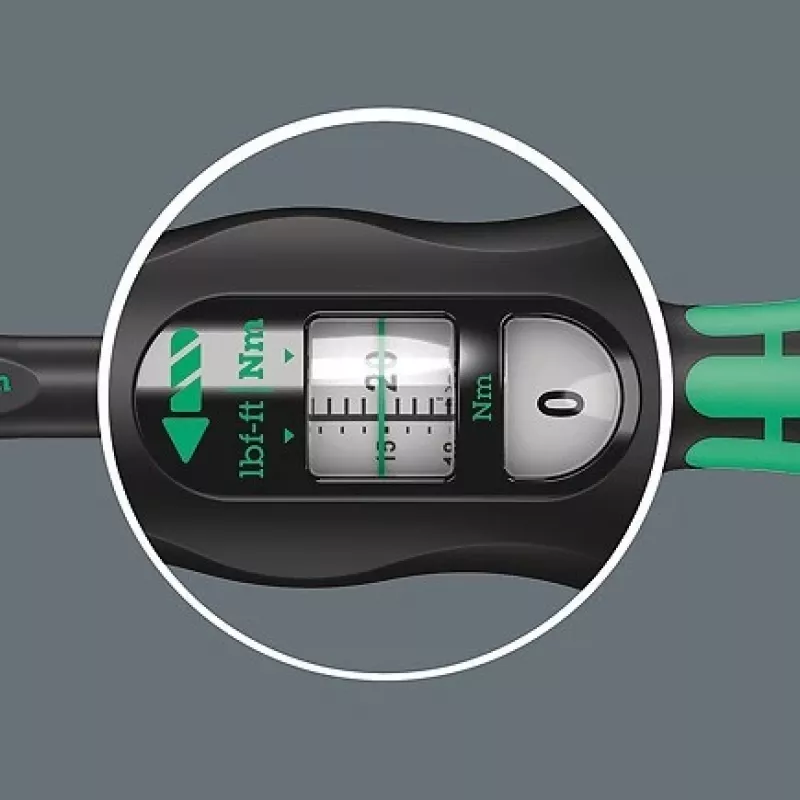 Wera Click-Torque C 3, 1/2 collas dinamometriskā atslēga ar reversējamu sprūdrata mehānismu, 40 Nm - 200 Nm