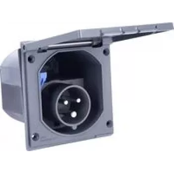 Industrial CEE plug AS Schwabe 61492, 16 A, 230 V, IP-rated power connector