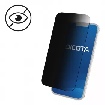 Dicota Blickschutzfilter mobilajam tālrunim - 2 virzienu, pašlīmējošs