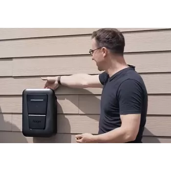 Wall-mount EV charging station Hager witty one 11 kW 3-phase with RFID, Bluetooth and 4.5 m Type 2 kabelis