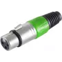 XLR savienotājs ShiverPeaks BS55022-G zaļš — 3 kontaktu vīrišķais audio savienotājs