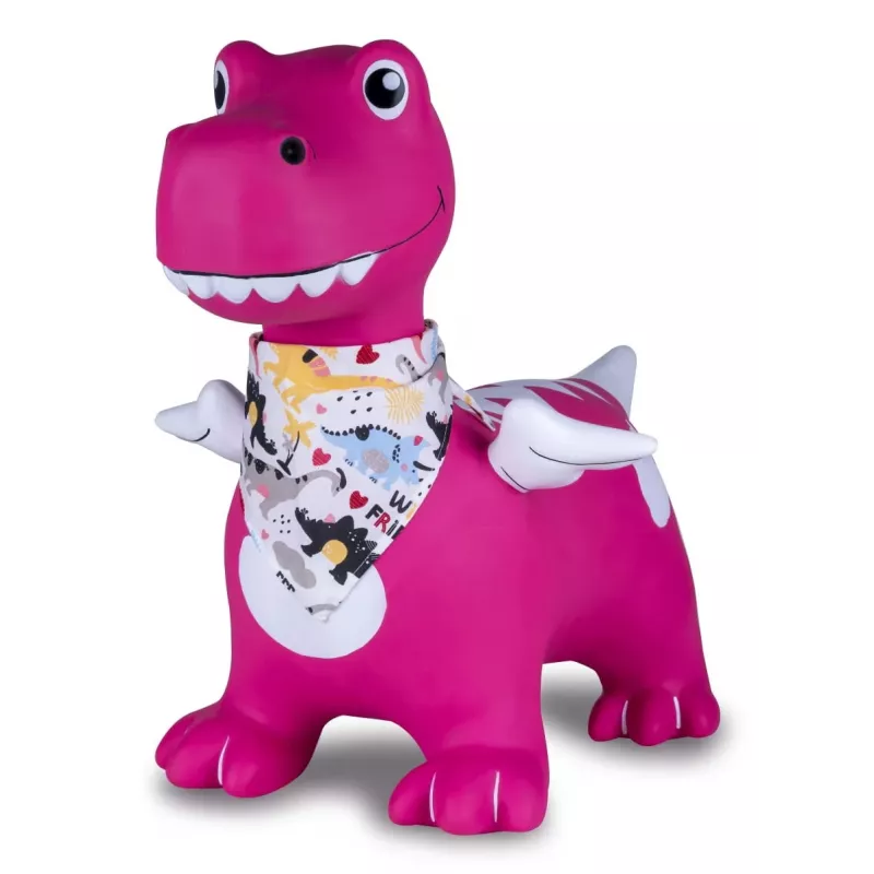 Lēkājošais dzīvnieks Jamara HoppyDoo Dino ar spārniem rozā ar sūkni 466008