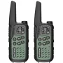 Rokas rācija Baofeng BF-T25E — 16 kanāli, 2×1400 mAh Li‑Ion, VOX, LCD, zaļa, komplektā 2 gab.