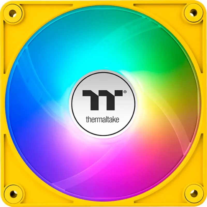 Thermaltake CT140 EX ARGB 140 mm dzeltenie 3-gab. korpusa ventilatori