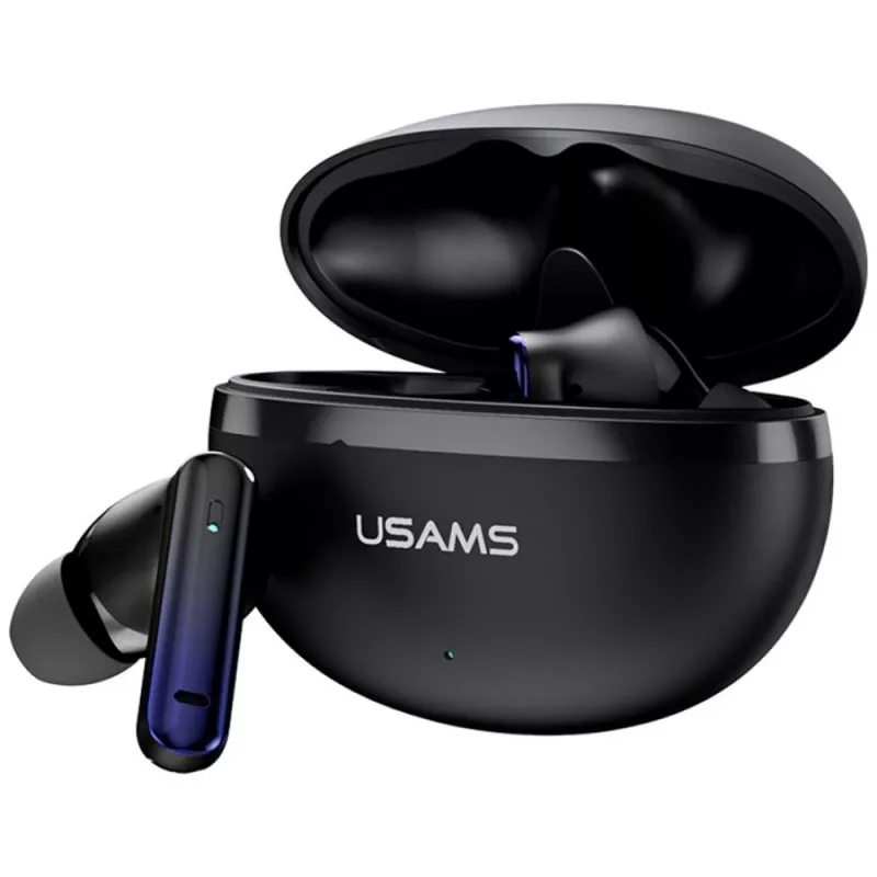 Bluetooth austiņas Usams TWS E02 ANC+ENC melnas