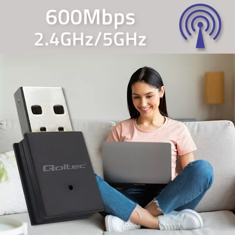 Ātrgaitas Mini Wi-Fi bezvadu adapteris