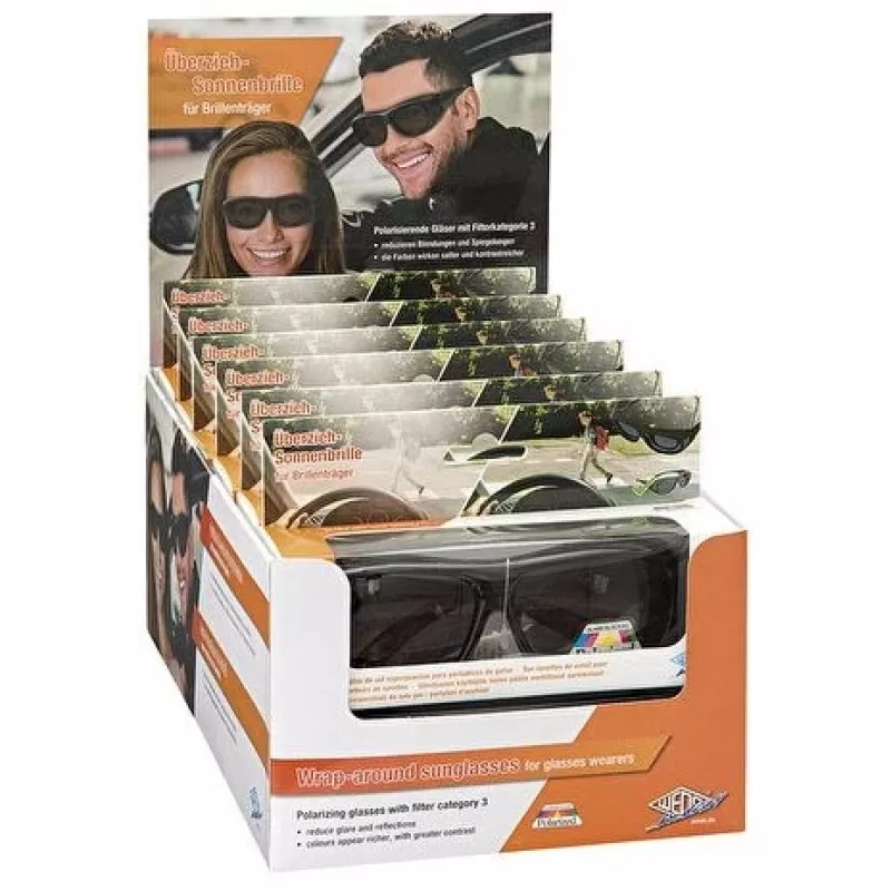 Saulesbrilles WEDO 271 48599 ovālas aptverošās, unisex, polarizējošās lēcas, virsbriļļu stils