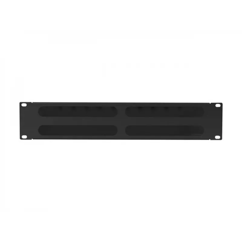 Rack-mount 19 inch 2U kabelis Organizer LANBERG AK-1705-B, Melns