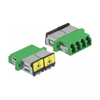 Optiskās šķiedras savienotājs DeLOCK 86902 LC Quad ligzda – LC Quad ligzda vienmoda zaļš