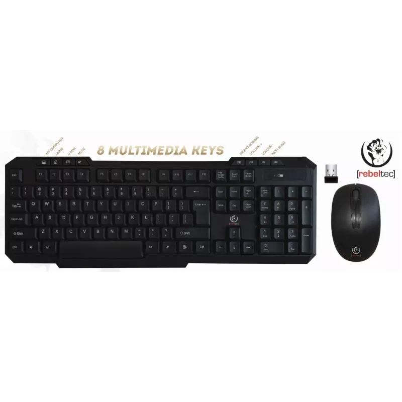 Rebeltec bezvadu tastatūras un peles komplekts