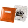Kontaktligzda 2 x RJ-45 ShiverPeaks S/CONN 74280-O Cat6a 500 MHz oranža matēta metāla