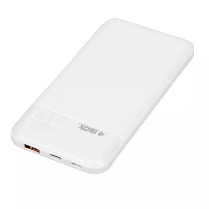 Pārnēsājama ārējā baterija IBOX IPB10 10000 mAh, litija jonu, Quick Charge 3.0, USB-C un USB-A izejas, 20W PD