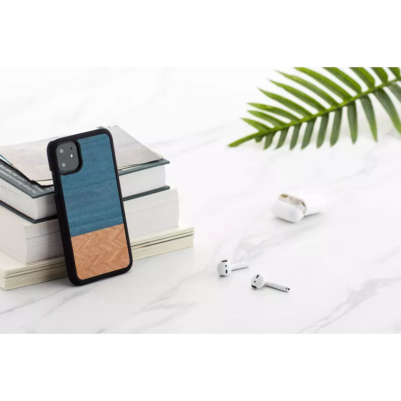 Viedtālruņa maciņš man and wood iPhone 11 — džinsa melns aizsargapvalks