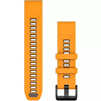 QuickFit, siksna, viedpulkstenis, grafīts, oranžs, Garmin, Approach S60, Approach S62,