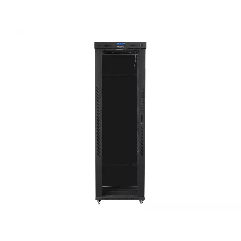 Rack cabinet 19 inch LANBERG FF01-8247-12BL, 47U, 800x1200 mm, stikla priekšdurvis