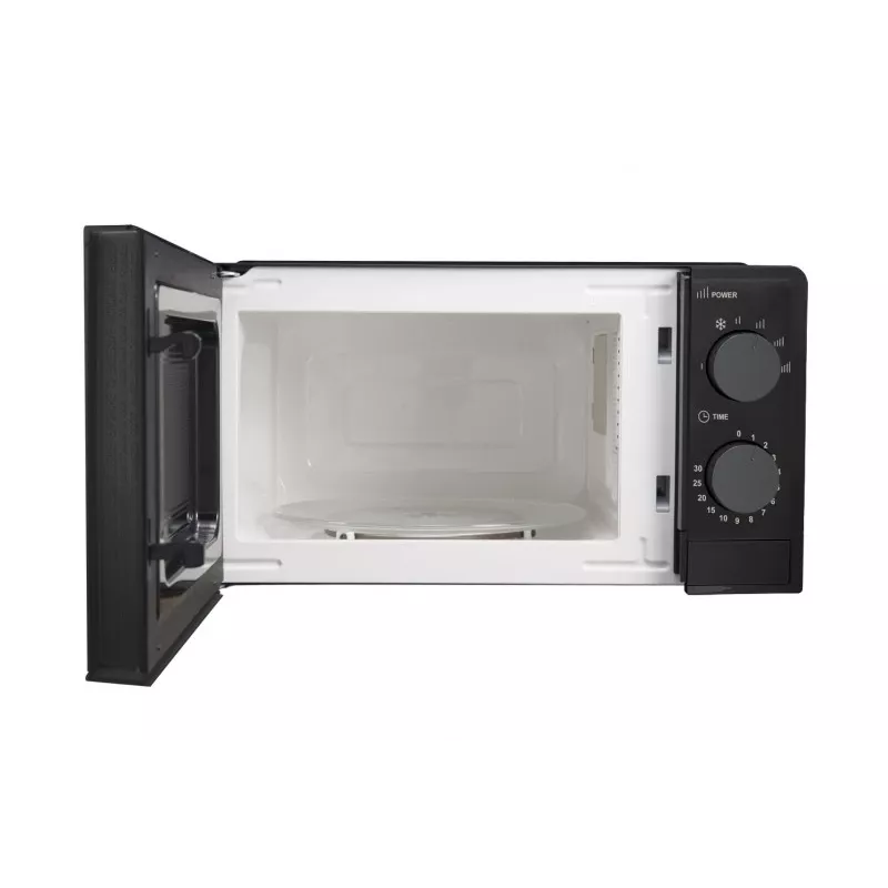 Solo mikroviļņu krāsns ESPERANZA ESTOFADO — 20 L, 700 W, 5 jaudas līmeņi, 24,5 cm grozāmais šķīvis, melna