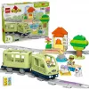 Rotaļu vilciena komplekts LEGO DUPLO Interaktīvais piedzīvojumu dzelzceļš 10427, 57 gab., 2 mini figūriņas, vecumam 2+