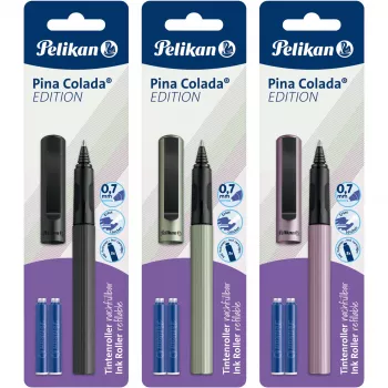 Pelikan Pina Colada Edition, pildspalva, jauktas krāsas, zila, 0,7 mm, smalka, piemērota abām rokām