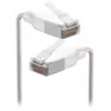 Tīkla kabelis Ubiquiti UACC-Cable-Patch-EL-C6A-15M-W RJ-45 Cat6a 15m caurspīdīgi balts