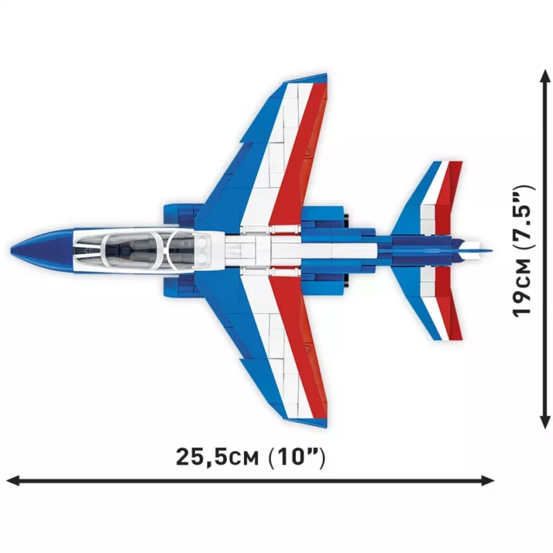 Konstruēšanas rotaļlieta Cobi Alpha Jet Patrouille de France mēroga modelis 1:48 COBI-5841