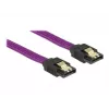 SATA kabelis DeLOCK 83691 0,5 m SATA 7-pin violets