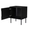 Cama INSERTO Naktsskapītis, 2 gab., 50x40x61.5 cm, melns + LED
