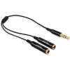 Audio kabelis DeLOCK 65356 0,25m 3,5mm 2 x 3,5mm Melns