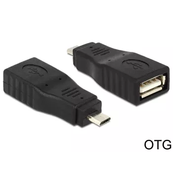 Kabeļa dzimuma mainītājs Micro USB2.0-B USB2.0-A DeLOCK 65549