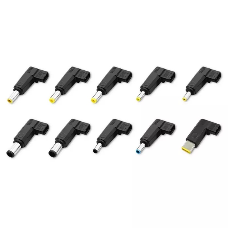 Universāls strāvas adapteris QOLTEC 52414 65W ar 10 maināmiem spraudņiem