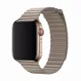 Ādas cilpas siksniņa Apple Watch 44 mm — Devia Elegant Stone, ādas magnētiskais aizdars