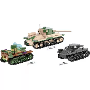 Building set COBI Renault R35 Valentine IX Panzer I 595 gab.