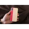 Viedtālruņa maciņš man and wood iPhone X/XS — rozā pīrāga balts