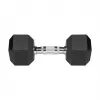 Gumijotas čuguna hanteles HEX 2x10 kg REBEL ACTIVE