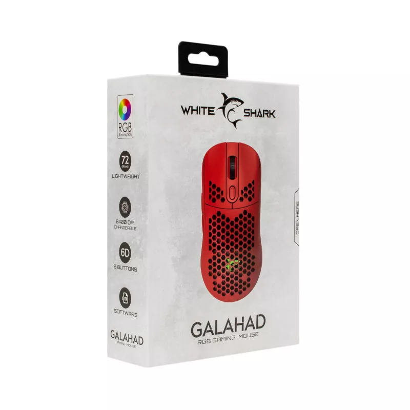 Pele White Shark GALAHAD-RED USB Type-A