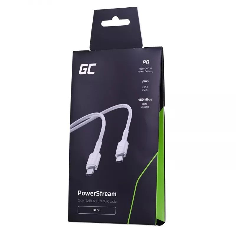 Greencell KABGC31W USB kabelis balts