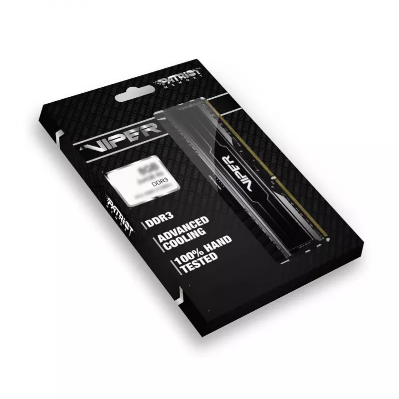 Patriot Viper 3 Black Mamba PV38G160C9K operatīvā atmiņa 8 GB (2x 4 GB) DDR3 1600 MHz CL9 DIMM, melna