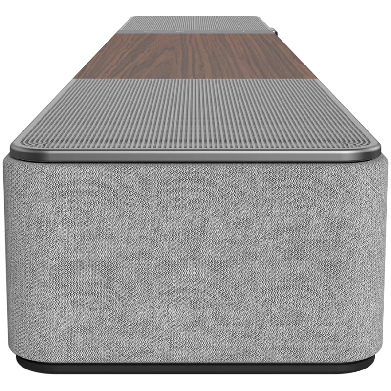 Soundbar KLIPSCH Flexus CORE 100 — 2.1 kanāli, 100 W, iebūvēts zemfrekvenču skaļrunis, pelēks/valriekstkoks
