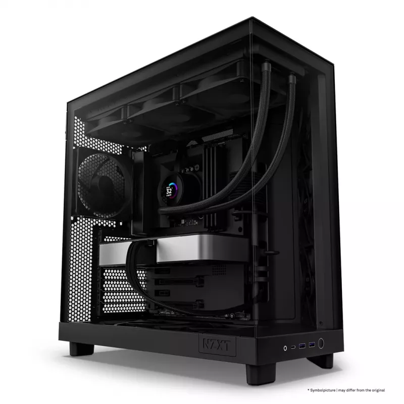 NZXT H6 Flow Midi-Tower - Melns