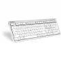 tastatūra Logickeyboard SKB-CWMU-UK Office USB QWERTY UK English Silver balta